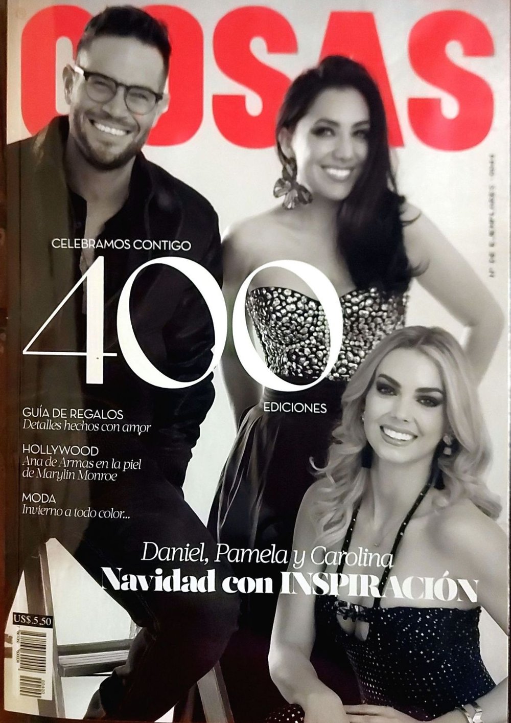 Luna Volcán en reportaje de Revista Cosas Diciembre 2022